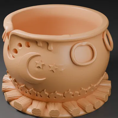 Bát đựng len Witches Brew - Phụ kiện đan móc độc đáo cho người yêu 3D