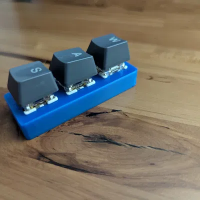 Móc khóa/Fidget gắn switch bàn phím cơ (Lưng kín)