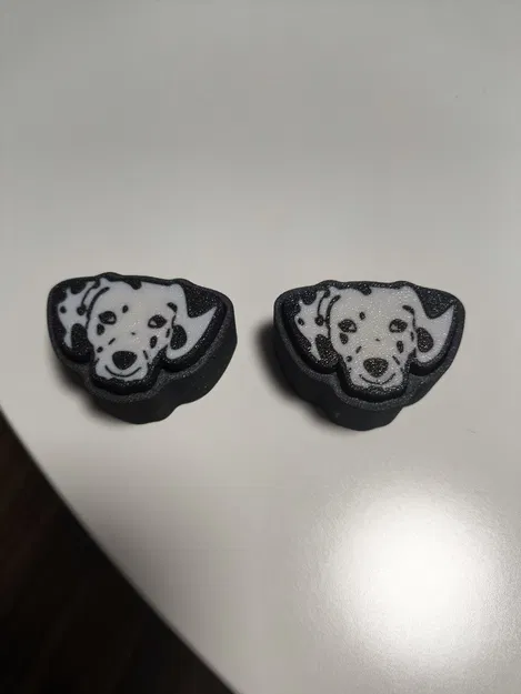 Móc khóa clicker hình chó đốm (Dalmation keychain clicker) - Image 3