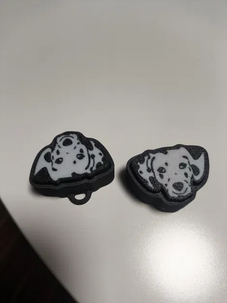 Móc khóa clicker hình chó đốm (Dalmation keychain clicker) - Image 4