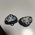 Móc khóa clicker hình chó đốm (Dalmation keychain clicker) - Thumbnail 4
