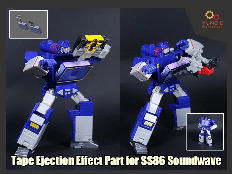 Phụ kiện hiệu ứng phóng băng cassette cho Transformers SS86 Soundwave - Image 1