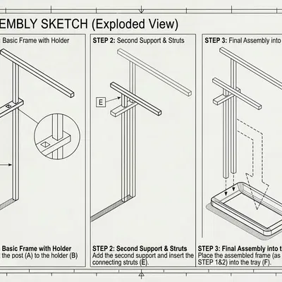 Kệ treo trang sức tối giản – Giá in 3D đựng nhẫn, vòng tay và dây chuyền