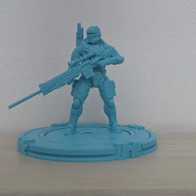 Mô hình tượng lính bắn tỉa tương lai (Futuristic Sniper Elite Soldier)