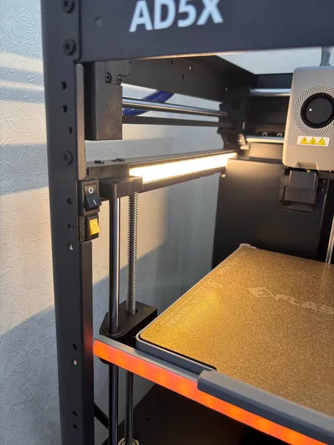 Giá đỡ công tắc kép cho Flashforge AD5X – Gắn cạnh trái (Nguồn / LED / Điều khiển quạt) - Image 1