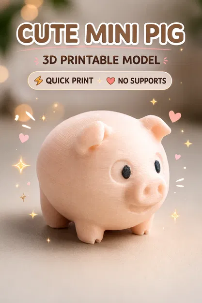 Tiny Cute Pig – Chú Heo Con Mini Siêu Cưng Dành Cho Người Mới - Image 1