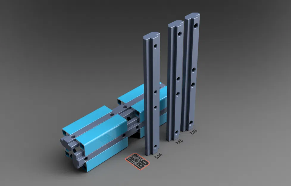 Thanh nối T-Slot 4040 dài 150mm kèm đai ốc M4-M5-M6 - Image 1