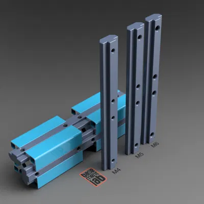 Thanh nối T-Slot 4040 dài 150mm kèm đai ốc M4-M5-M6