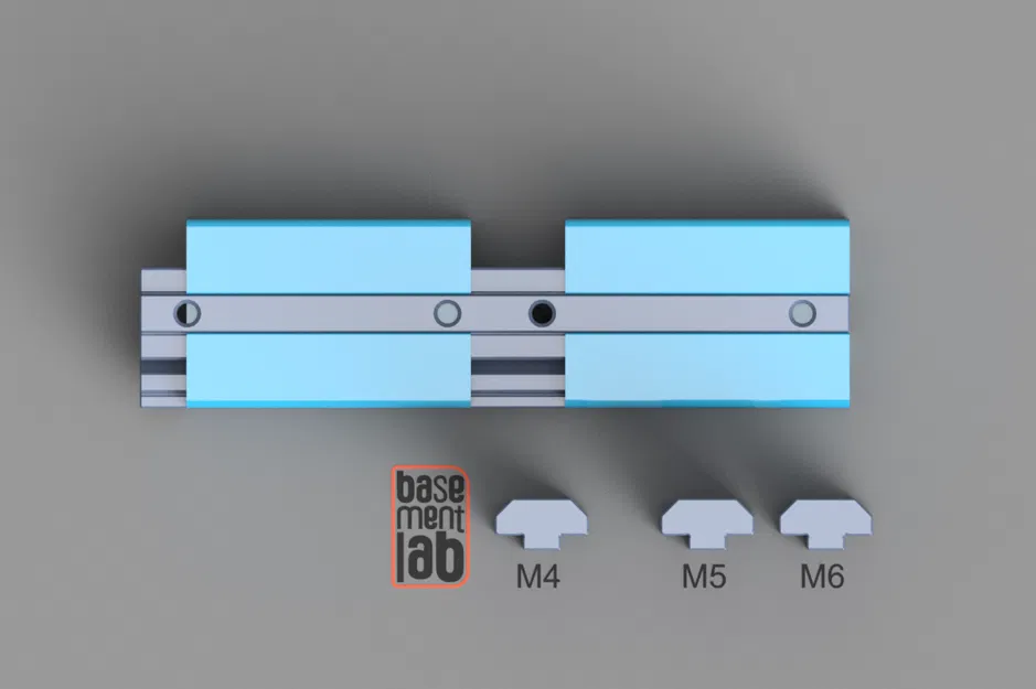 Thanh nối T-Slot 4040 dài 150mm kèm đai ốc M4-M5-M6 - Image 3