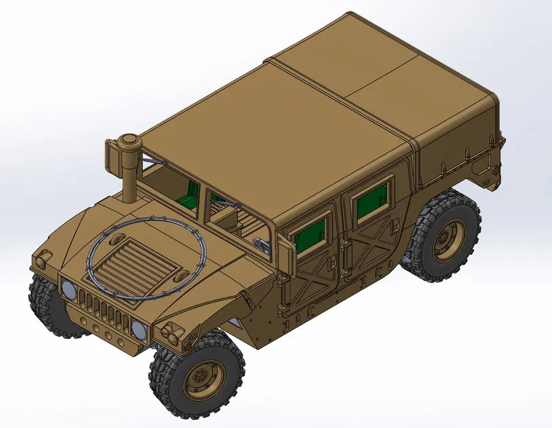 Mô hình HUMVEE M998 phiên bản mui bạt - Image 1
