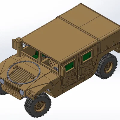 Mô hình HUMVEE M998 phiên bản mui bạt