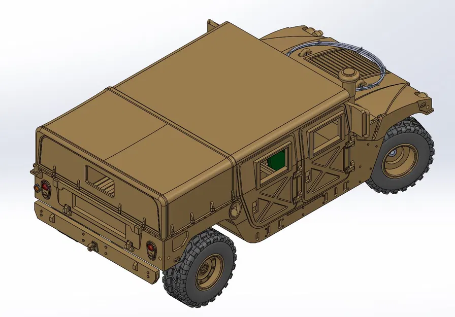 Mô hình HUMVEE M998 phiên bản mui bạt - Image 2