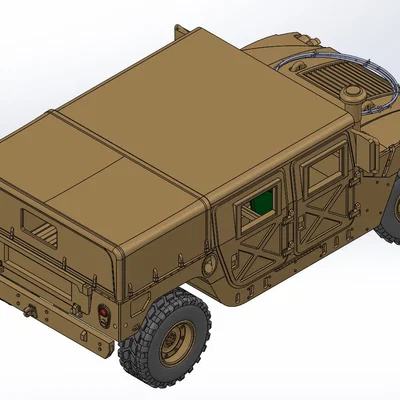 Mô hình HUMVEE M998 phiên bản mui bạt