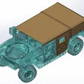 Mô hình HUMVEE M998 phiên bản mui bạt - Thumbnail 6