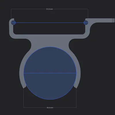 Garmin Fenix 8 - Giá đỡ đồng hồ gắn xe đạp (47mm Ø35mm)