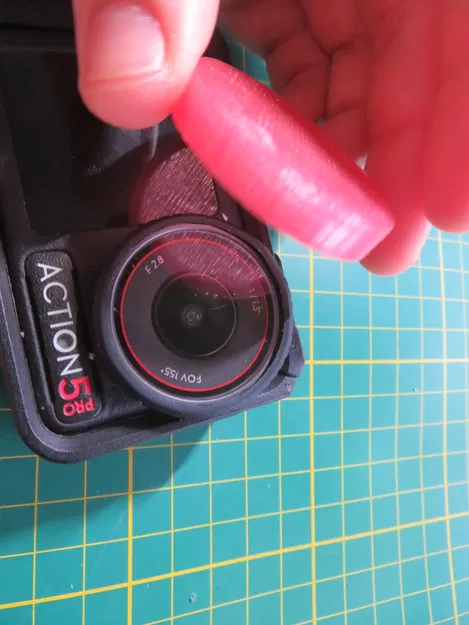 Nắp bảo vệ ống kính DJI Osmo Action 5 Pro in 3D tiện lợi - Image 1