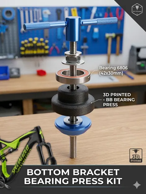 Dụng cụ ép vòng bi trục giữa (Bottom Bracket Bearing Press Drift) - 6806 (42x30mm) - Image 1