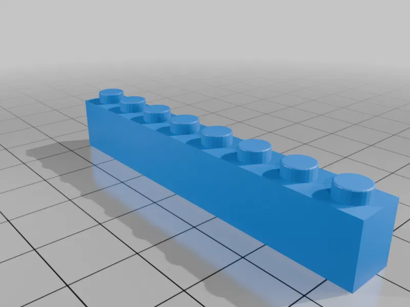 Gạch lắp ráp 1x8 tương thích với LEGO - Image 1