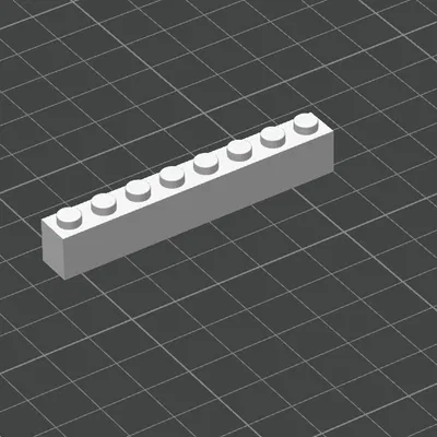 Gạch lắp ráp 1x8 tương thích với LEGO