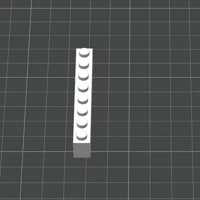 Gạch lắp ráp 1x8 tương thích với LEGO