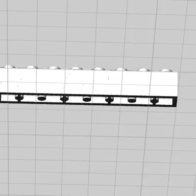 Gạch lắp ráp 1x8 tương thích với LEGO