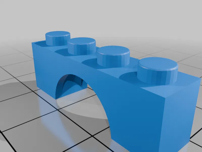 Gạch cầu 1x4 tương thích với LEGO - Image 1