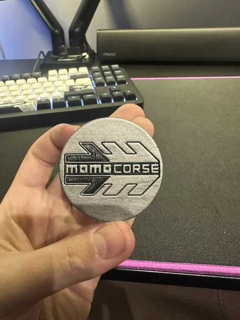 Nắp chụp mâm xe Momo Corse 53mm (Hub Cap) thay thế in 3D - Image 1