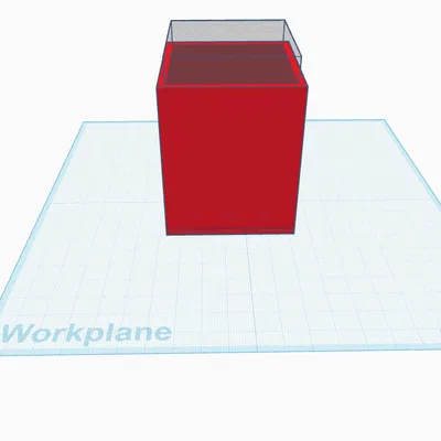 Ống cắm bút hình vuông in 3D: Giải pháp gọn gàng cho bàn làm việc