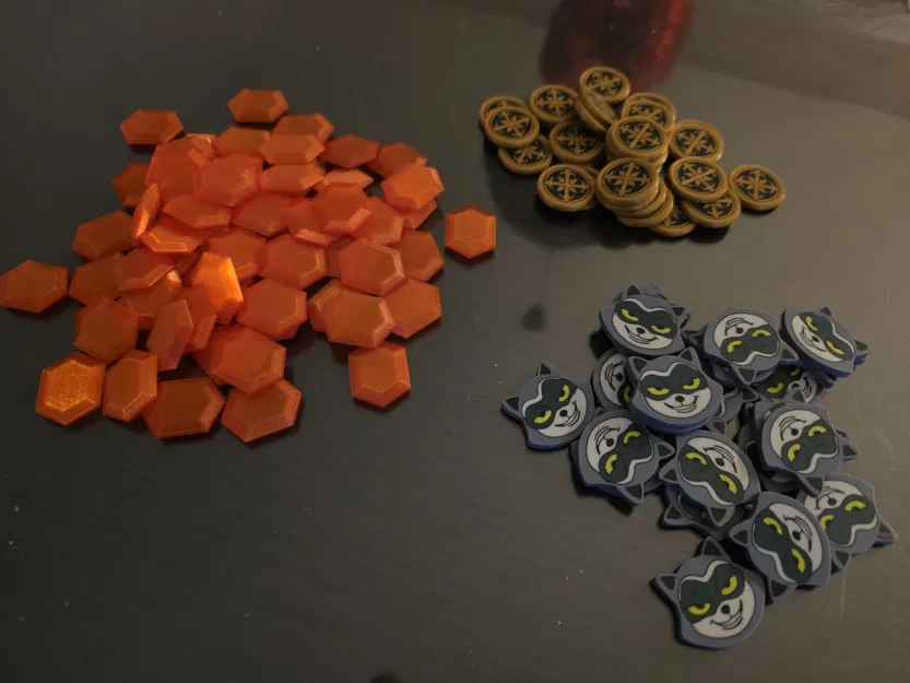 Bộ Token In 3D Cho Board Game For A Crown - Image 1