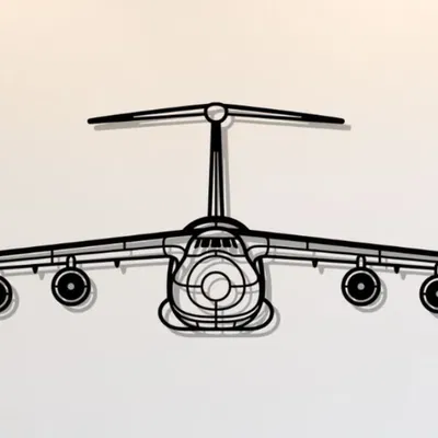 Mô hình trang trí tường máy bay Lockheed C-5 Galaxy 3D