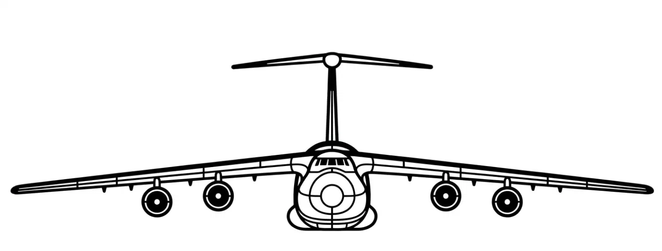 Mô hình trang trí tường máy bay Lockheed C-5 Galaxy 3D - Image 3