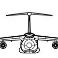 Mô hình trang trí tường máy bay Lockheed C-5 Galaxy 3D - Thumbnail 3