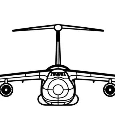 Mô hình trang trí tường máy bay Lockheed C-5 Galaxy 3D