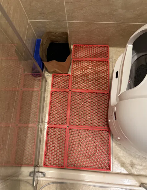 Thảm lót khay vệ sinh cho mèo dạng module - Image 1