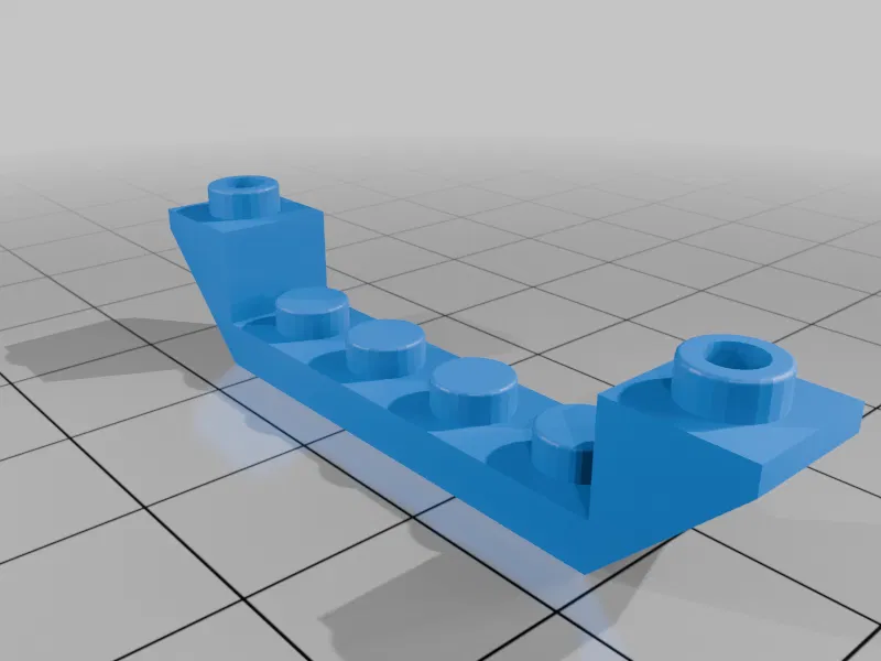 Gạch Lego tương thích 45° 1x6 Slope Inverted 1x4 Cutout 52501 - Image 1