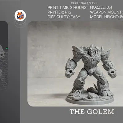 Golem Đá - Bộ Sưu Tập DnD Tavern