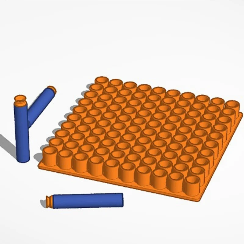 Khay Đựng Đạn Xốp Nerf (Stackable Dart Holder) In 3D Tiện Lợi