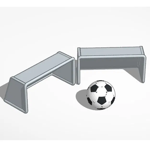 Bộ phụ kiện bóng đá 3D cho robot Otto - Khung thành và bóng - Image 1