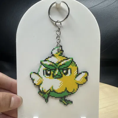 Mẫu in 3D móc khóa Pixel Browt (Pokemon Gen 10) độc đáo