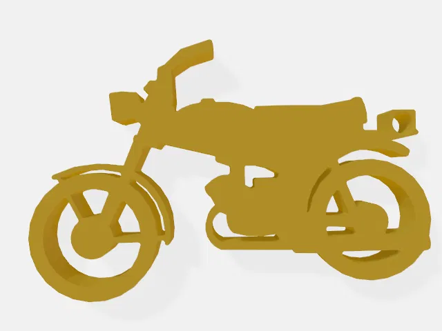 Móc khóa mô hình mô tô Karpaty in 3D độc đáo - Image 1