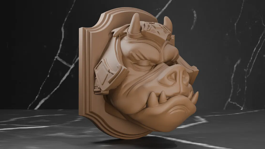 Mô hình Gamorrean Guard Wall Trophy - Trang trí tường Star Wars - Image 3