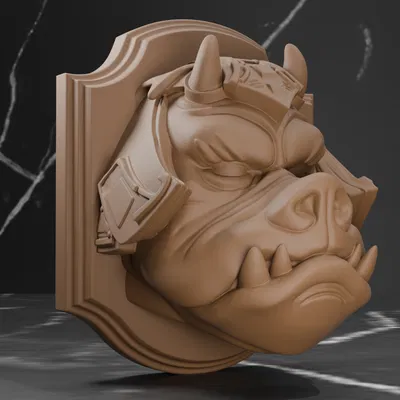 Mô hình Gamorrean Guard Wall Trophy - Trang trí tường Star Wars