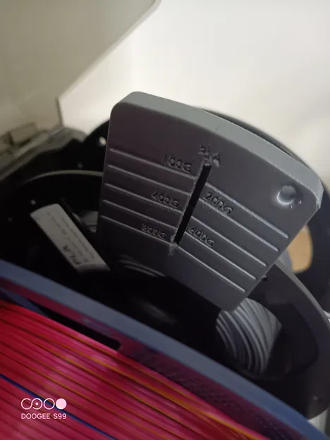 Thước đo định lượng cuộn nhựa 3D (jauge pour bobine PLA) tiện lợi - Image 1