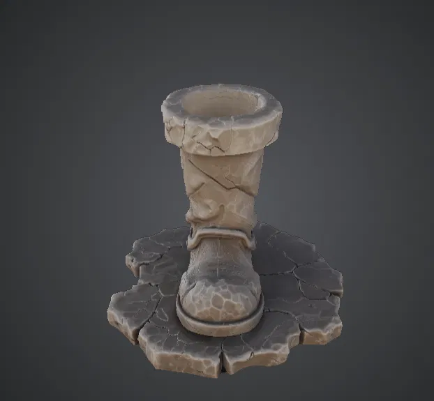 Chậu Cây Chiếc Ủng Phiêu Lưu Khổng Lồ – Bình Hoa Phong Cách Fantasy - Image 2