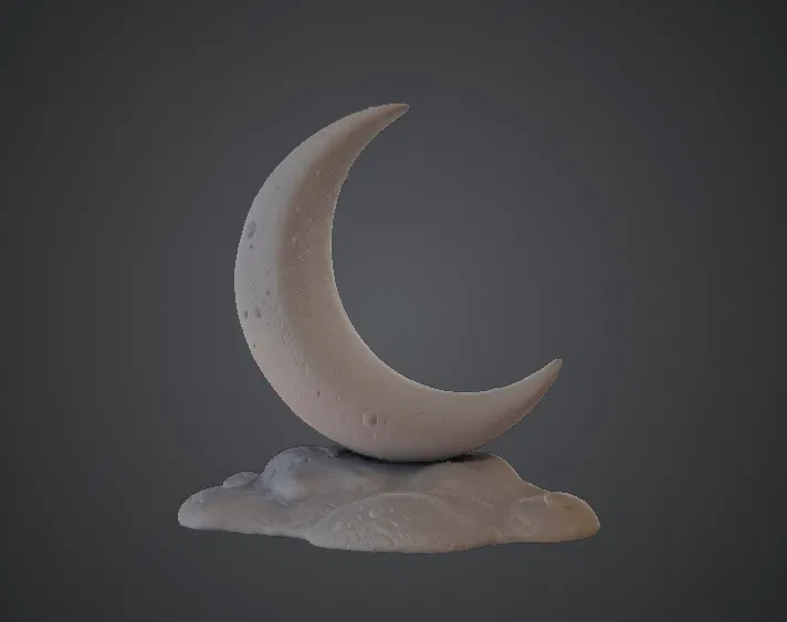 Tác phẩm điêu khắc Trăng Khuyết – Mô hình trưng bày mặt trăng huyền ảo - Image 3