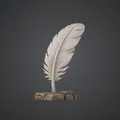 Tác Phẩm Điêu Khắc Lông Vũ Fantasy Quill – Bảo Vật Của Nhà Văn - Thumbnail 1