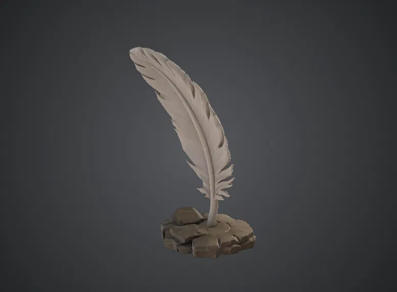 Tác Phẩm Điêu Khắc Lông Vũ Fantasy Quill – Bảo Vật Của Nhà Văn - Image 3