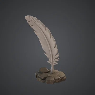 Tác Phẩm Điêu Khắc Lông Vũ Fantasy Quill – Bảo Vật Của Nhà Văn