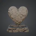 Tượng Trái Tim Đá Nứt – Di Vật Tình Yêu Huyền Bí - Thumbnail 1