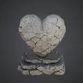 Tượng Trái Tim Đá Nứt – Di Vật Tình Yêu Huyền Bí - Thumbnail 3